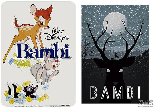 11部迪士尼的經典動畫電影新版極簡海報--Rowan Stocks-Moore{my:seotitle}