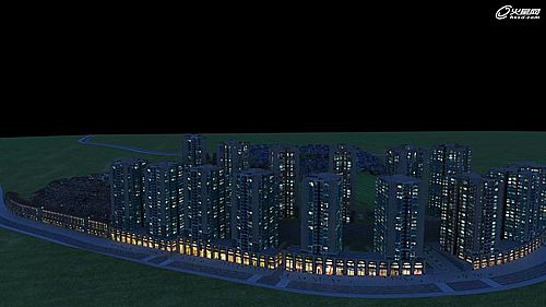 特約建筑動畫教程:鳥瞰鏡頭的夜景制作 特約建筑動畫教程:鳥瞰鏡頭的夜景制作