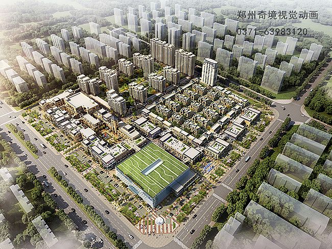 奇境視覺動畫簽約安陽香江置業(yè)-香江城市廣場3D建筑漫游動畫宣傳片制作中{my:seotitle}